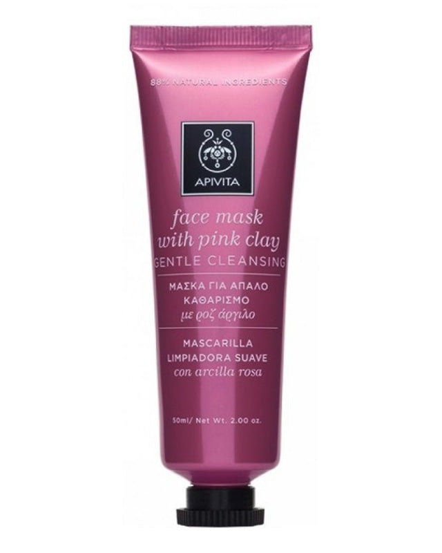 粉紅泥溫和潔膚面膜